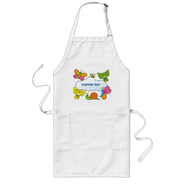 Baby Animals Long Apron (Front)