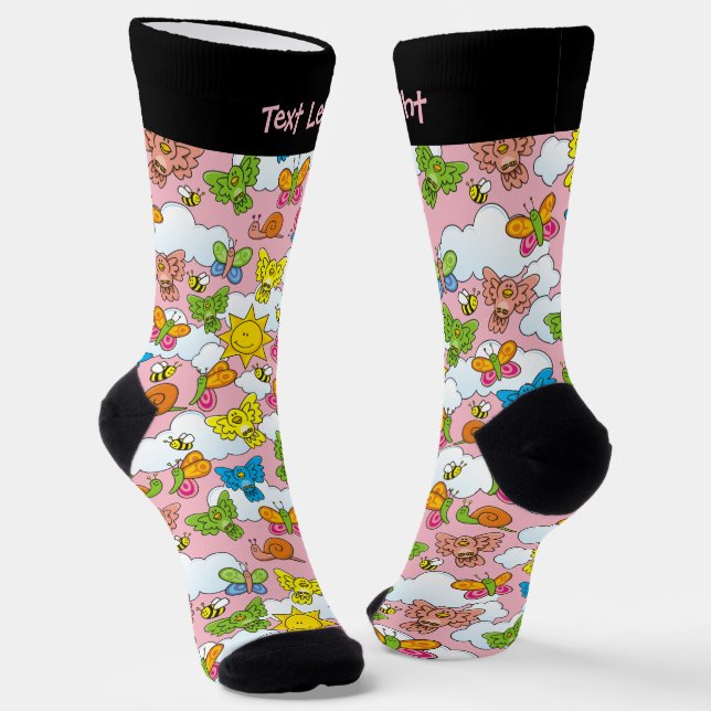 Baby Animals Pattern Socks (Angled)