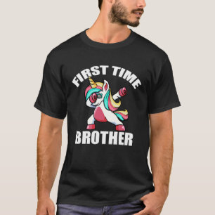 Baby Announcemen Dabbing Unicorn First Time Broth T-Shirt