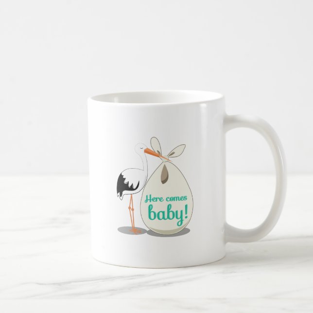Baby Announcement Coffee Mug (Right)