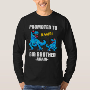 Baby Announcement Dinosaur Promoted To Big Brothe T-Shirt