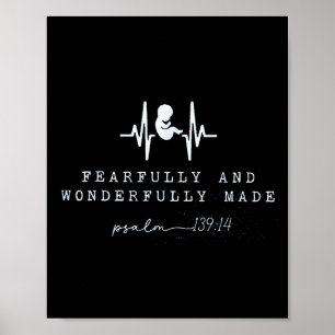 Baby Announcement Fearfully And Wonderfully Made, Poster