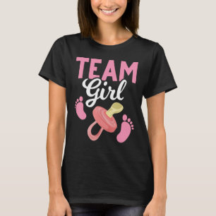 Baby Announcement Future Parents Team Girl Gender  T-Shirt