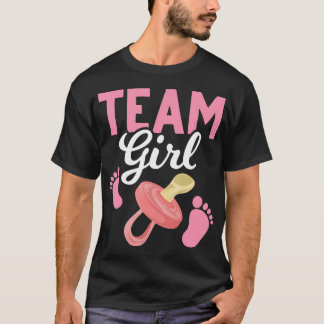 Baby Announcement Future Parents Team Girl Gender  T-Shirt