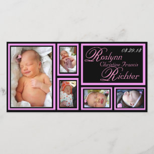 Baby Announcement - Pink