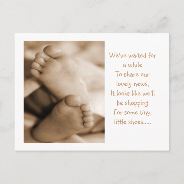 Baby announcement postcard (Front)