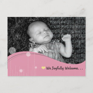 Baby Announcement Postcard