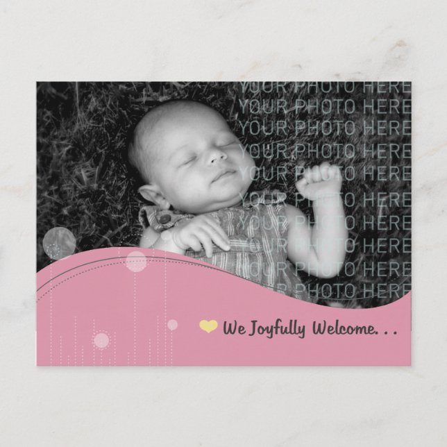 Baby Announcement Postcard (Front)