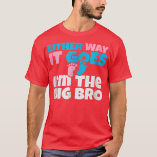 Baby Announcement to Big Brother , Gender Reveal T-Shirt