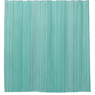 Baby Aqua Stripes Shower Curtain