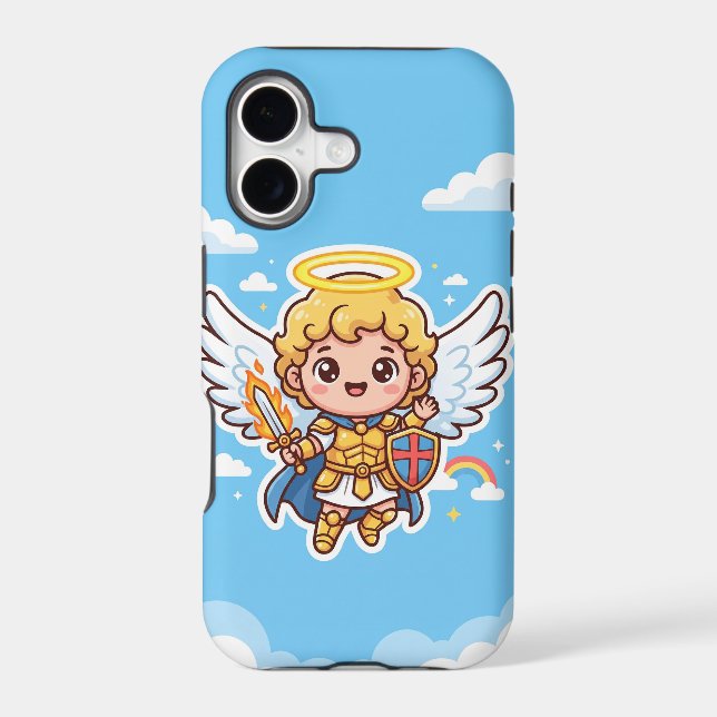 Baby Archangel Michael Cute iPhone 17 Case (Back)