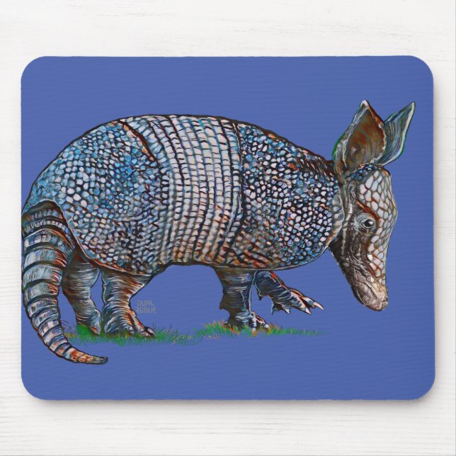 Baby Armadillo Mouse Pad (Front)