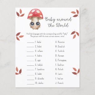Baby around the world - baby shower game