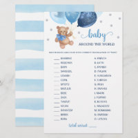 Baby Around The World Race Game Teddy Bear