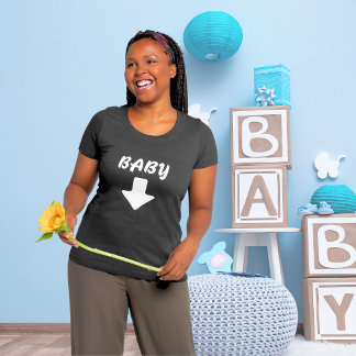 Baby, Arrow down Shower Women’s Maternity T-Shirt Plus Size T-Shirt
