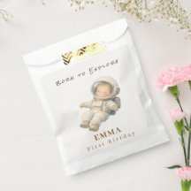 Baby Astronaut First Birthday Favour Bags