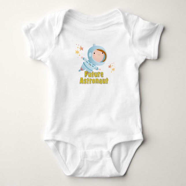 Baby Astronaut (girl) Future Astronaut Bodysuit (Front)