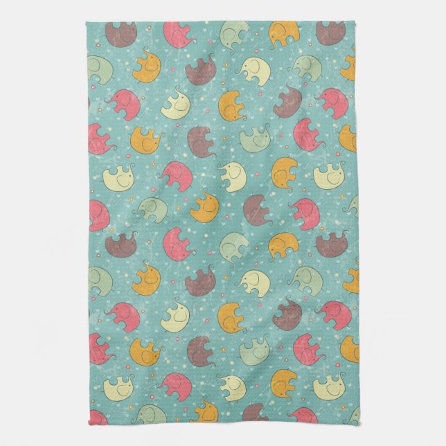 baby background tea towel (Vertical)