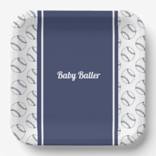 Baby Baller paper plate