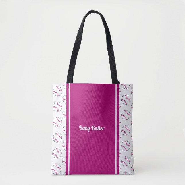 Baby baller pink Tote Bag (Front)
