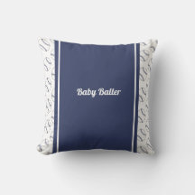 Baby Baller throw pillow