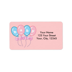 Baby Balloons Label