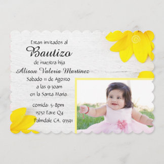 Baby Baptism Invitation