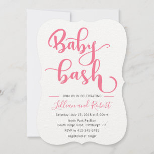 Baby Bash Couples Baby Shower for Girl Invitation
