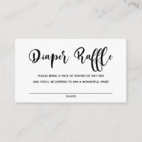 Baby Bash Diaper Raffle Enclosure Card