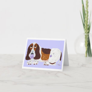 Baby Basset Hound  Invitation