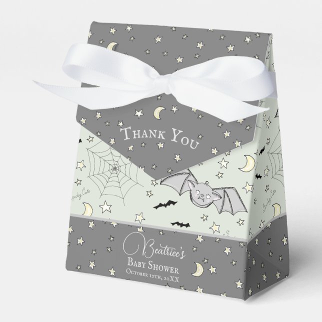 Baby Bat Gender Neutral Favour Box (Front Side)