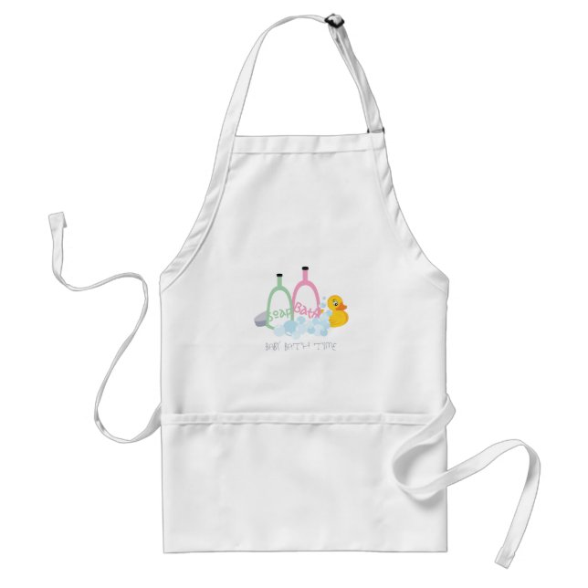 Baby Bath Time Standard Apron (Front)