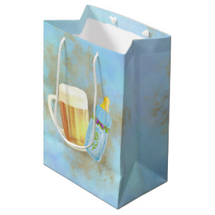Baby BBQ and Beer Summer Outdoor Shower Theme Medium Gift Bag