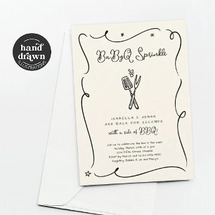 Baby BBQ BaByQ Sprinkle Invitation
