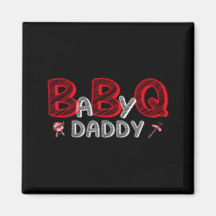 Baby bbq shower daddy baby shower theme matching magnet