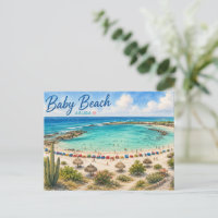Baby Beach Aruba Caribbean Travel souvenir
