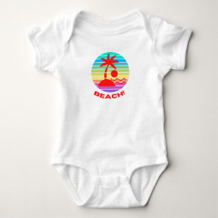 baby beach fun and cute  bodysuit