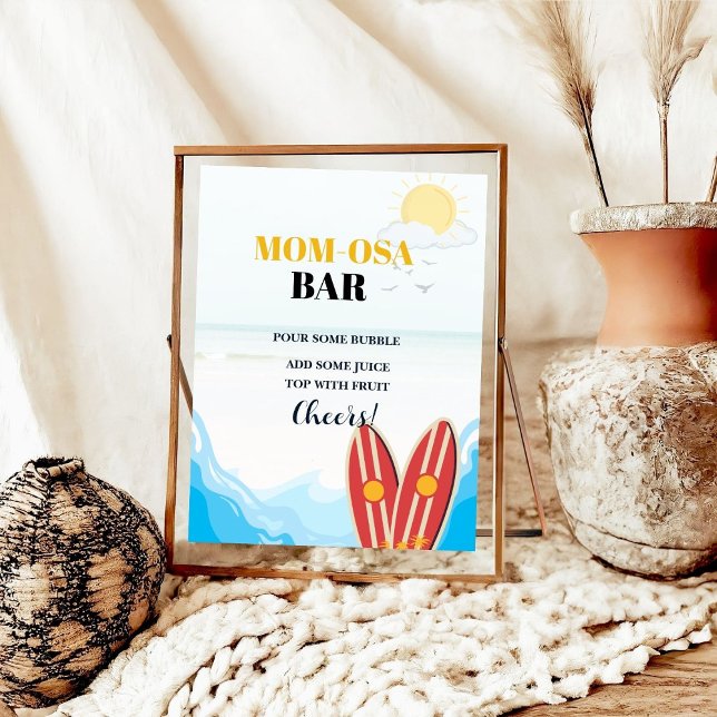 Baby beach surfing board baby shower Favour sign (Creator Uploaded)