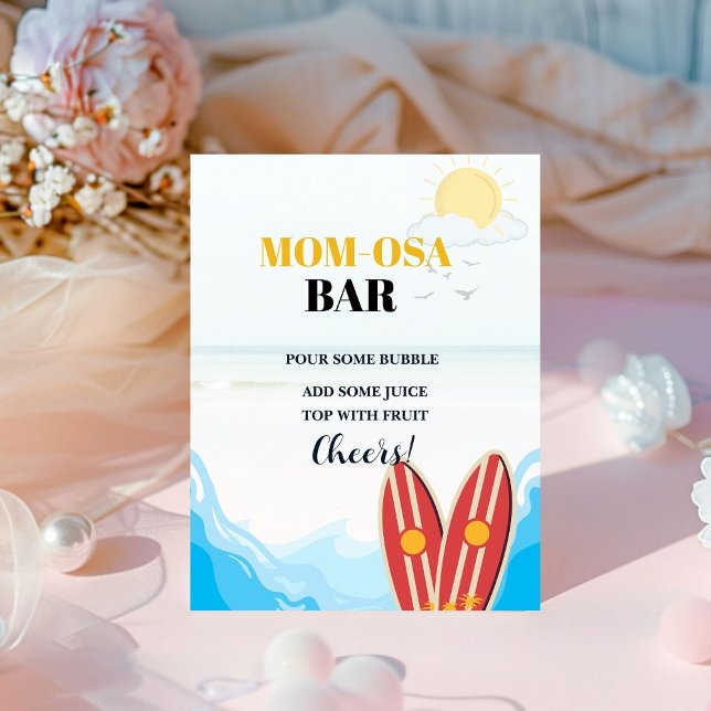 Baby beach surfing board baby shower Favour sign (Creator Uploaded)