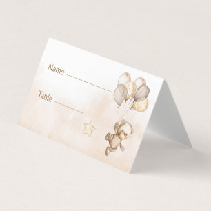 Baby Bear Baby Shower Table Cards