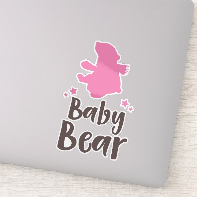 Baby Bear, Bear Cub, Cute Bear, Little Bear - Pink (Detail)