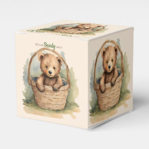 Baby Bear Bearly Wait Gender Neutral Baby Shower Favour Box