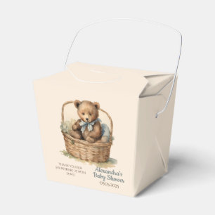 Baby Bear Boys Baby Shower Favour Box