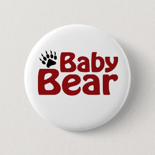 Baby Bear Claw 6 Cm Round Badge