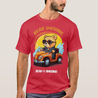 baby bear driving a car T-Shirt