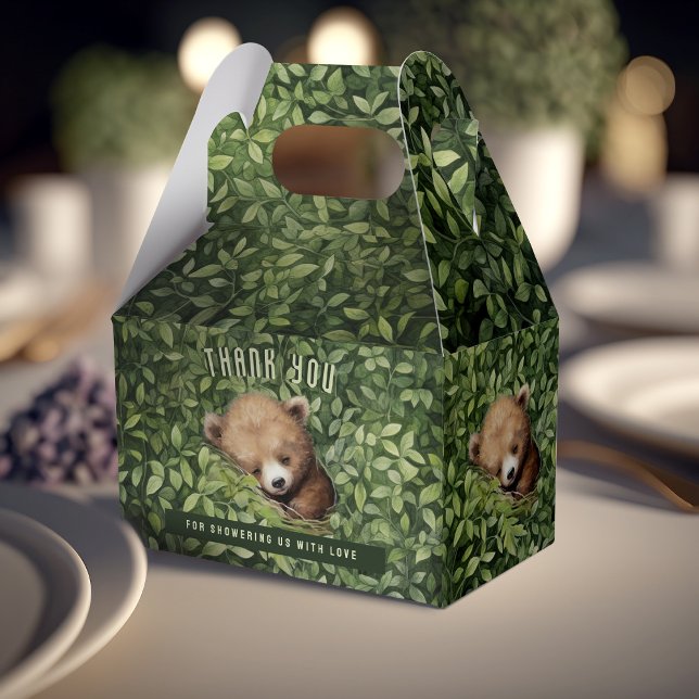 Baby Bear Foldable Favour Gift Box Baby Shower (Creator Uploaded)