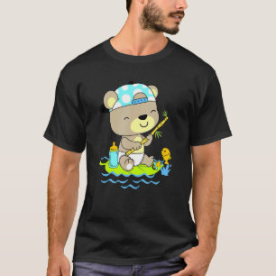 Baby Bear In Diaper Fishing T-Shirt