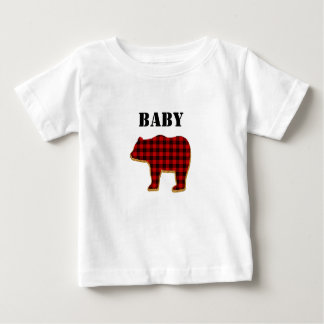 Baby Bear kid's t-shirt Buffalo Plaid