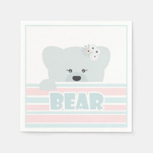 Baby, bear, little bear napkin
