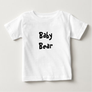 Baby Bear Mother's / Father' Day Gift - Black text T-Shirt